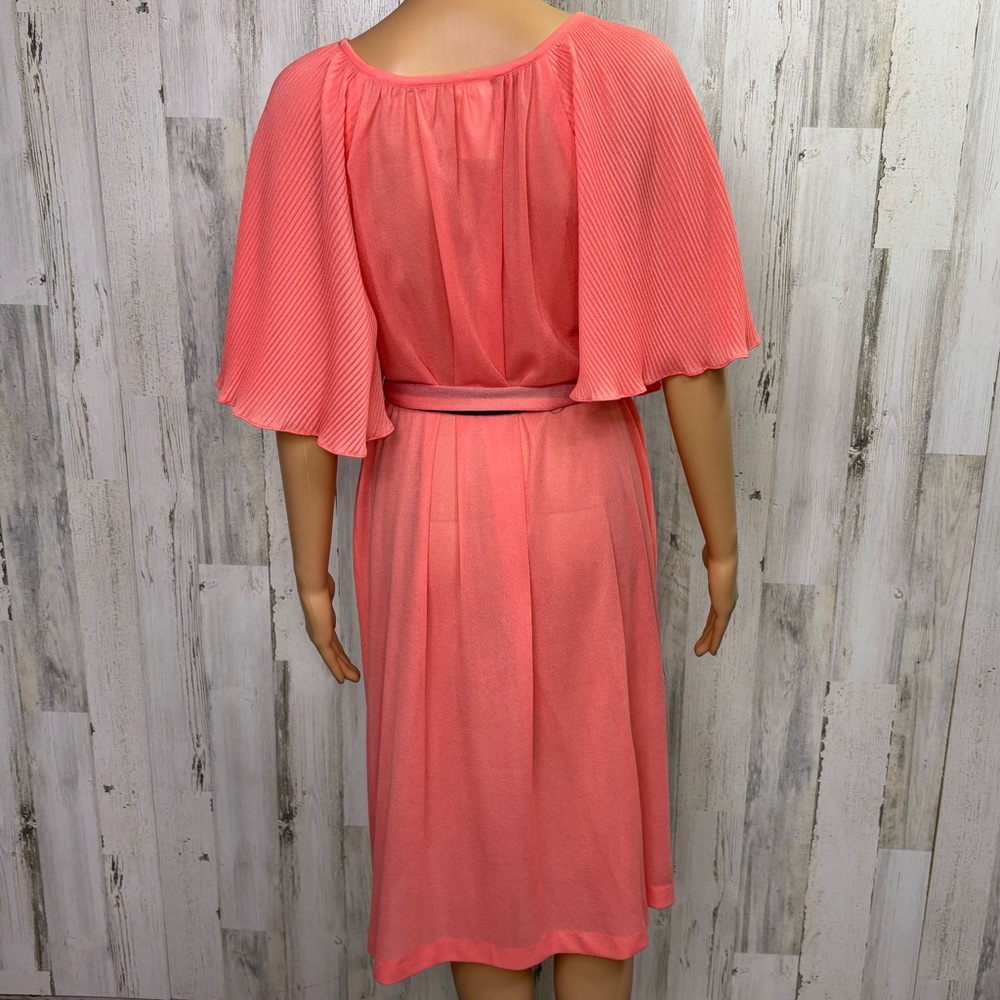 Vintage Belted Coral‎ Nightgown - Picture 5 of 7